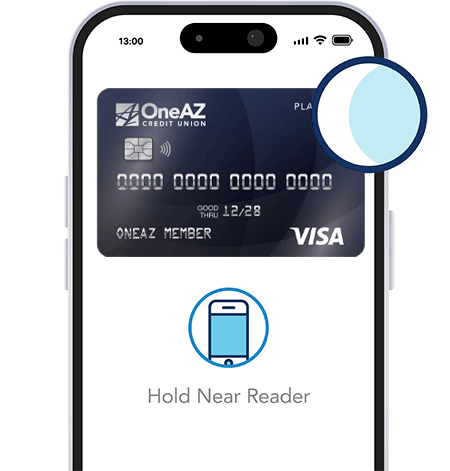 digital wallet on the OneAZ Mobile Banking app