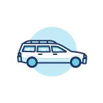 used auto - station wagon icon